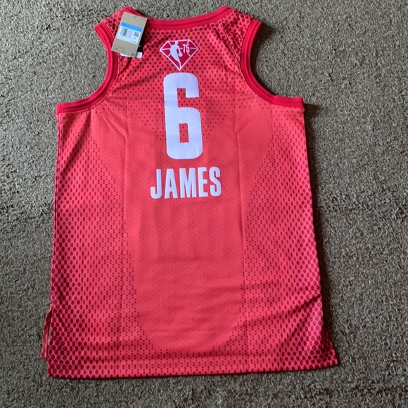 Jordan LeBron James #6 2022 NBA All-Star Game Swingman Jersey Mens Sz Medium NWT - Picture 6 of 7